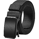LionVII Mens Belt Ratchet Elastic, Stretch Belt for Work with Automatic Buckle for Men,1 3/8" Adjustable to Fit 28-49" Waist