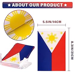 Philippines String Flag Pennant Banner, Small Mini