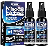 5% Minoxidil Spray 2PCS, Minoxidil for Women Hair Growth, Minoxidil for Men Hair and Beard, Minoxidil Spray for Men and Women.