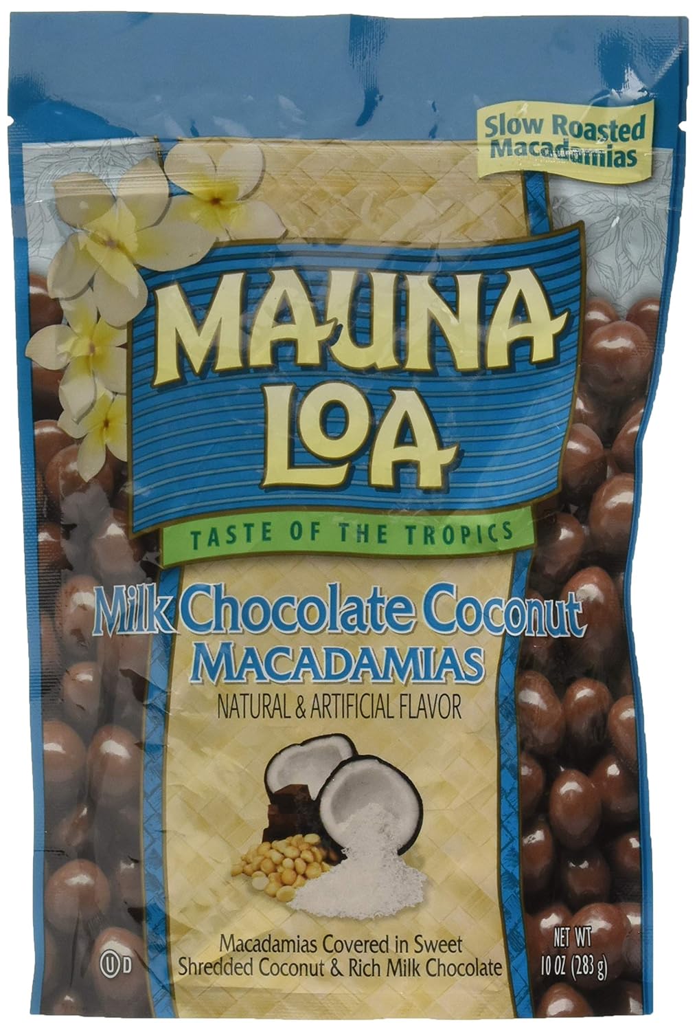 Mauna Loa Macadamias, Milk Chocolate Coconut, 10 Ounce Bag