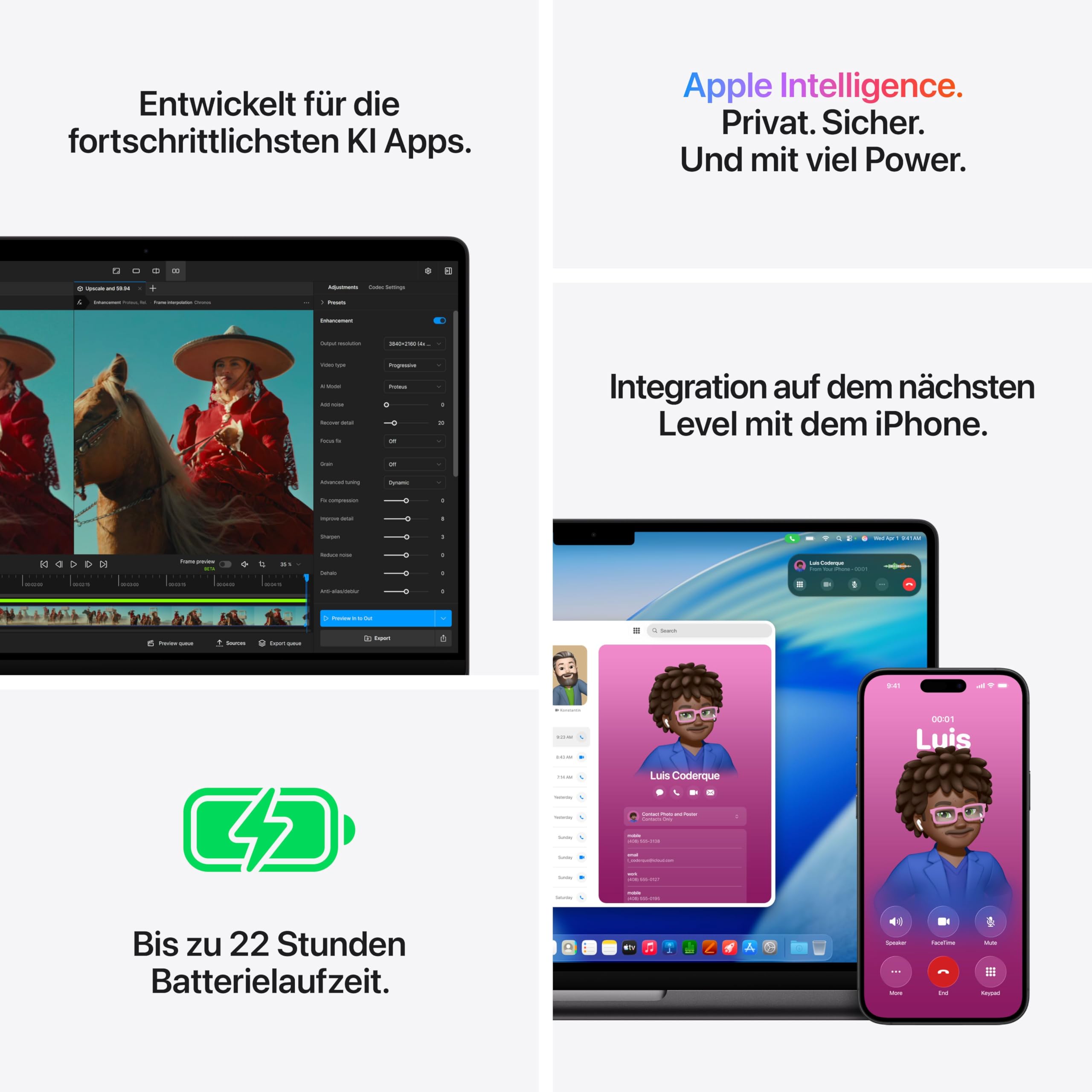Apple MacBook Pro Laptop mit M5 Pro Chip mit 15-Core CPU und 16-Core GPU: Entwickelt für KI, 14,2" Liquid Retina XDR Display, 24 GB gemeinsamer Arbeitsspeicher, 1 TB SSD, WLAN 7; Space Schwarz 5