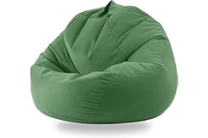 ENBAOHUI 3 Ft Bean Bag Chair Cover (No Filler) Stuffed Animal Storage Bean Bag Cover for Pets Dogs/Cats Bed Corduroy Stuffed for Organizing Plush Toys