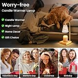 OKYUK Candle Warmer Lamp with Remote, Timer, Dimming & Adjustable Height view 7