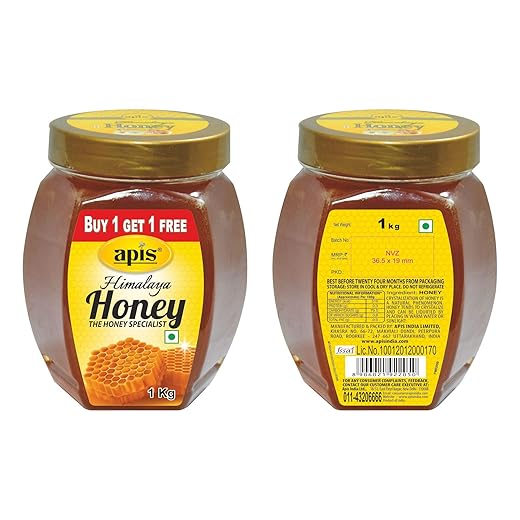 Apis Himalaya Honey, 1kg (Buy 1 Get 1 Free)