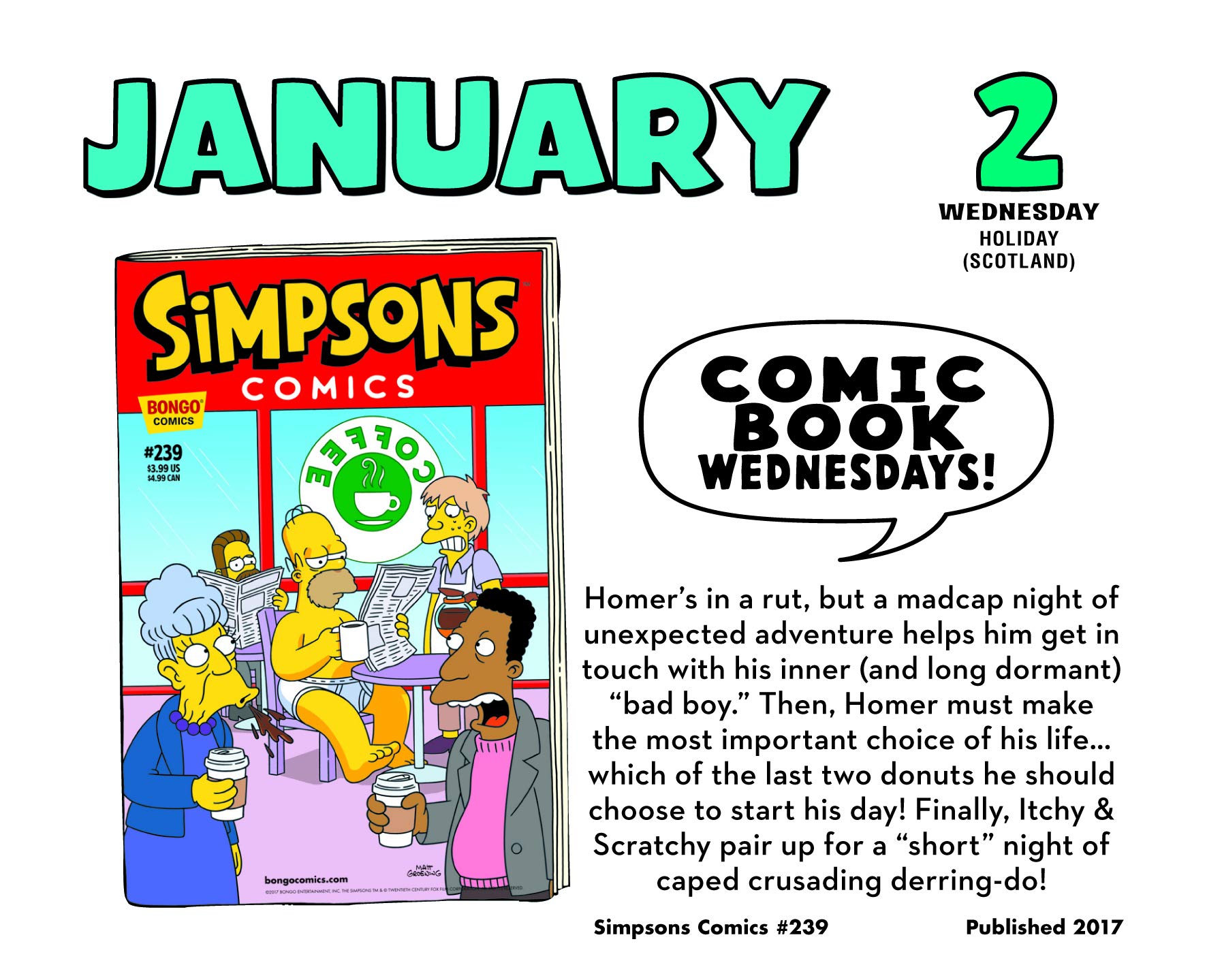 The Simpsons Desk Block 2019 Calendar Page a Day Desk Block Format eBay