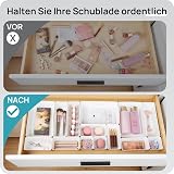 Vtopmart 25 PCS Drawer Organizers Set 4 Sizes Clear Plastic Bins view 3