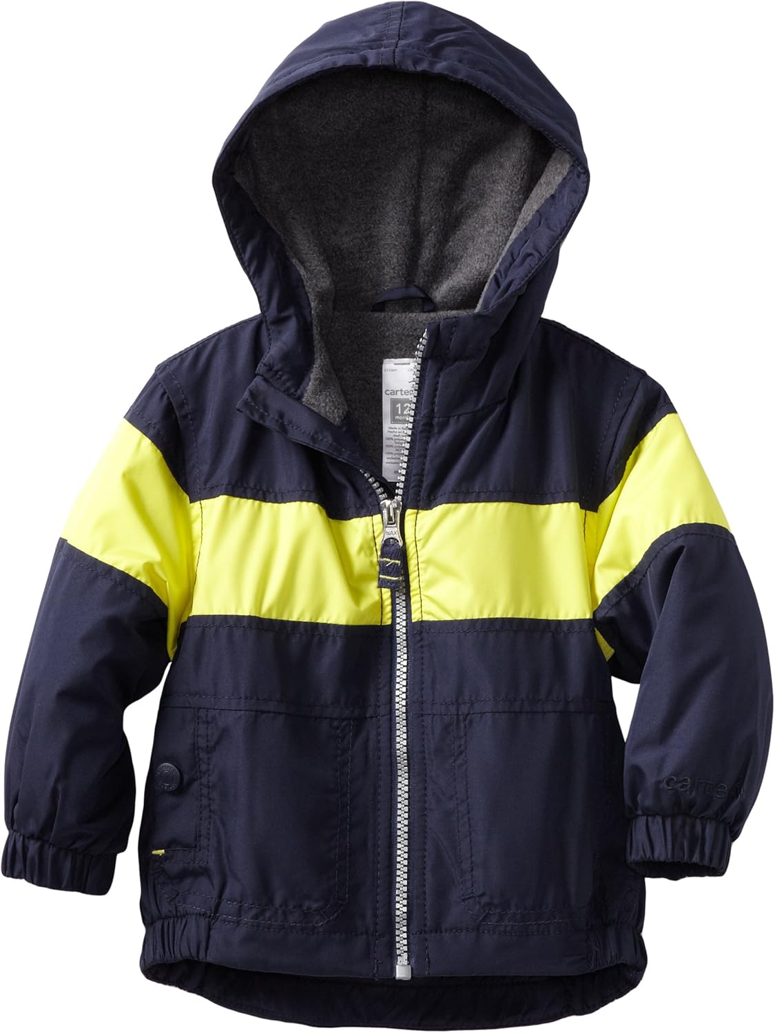 Carter's Baby Boys' Boy Chest Stripe Midweight, Navy, 12