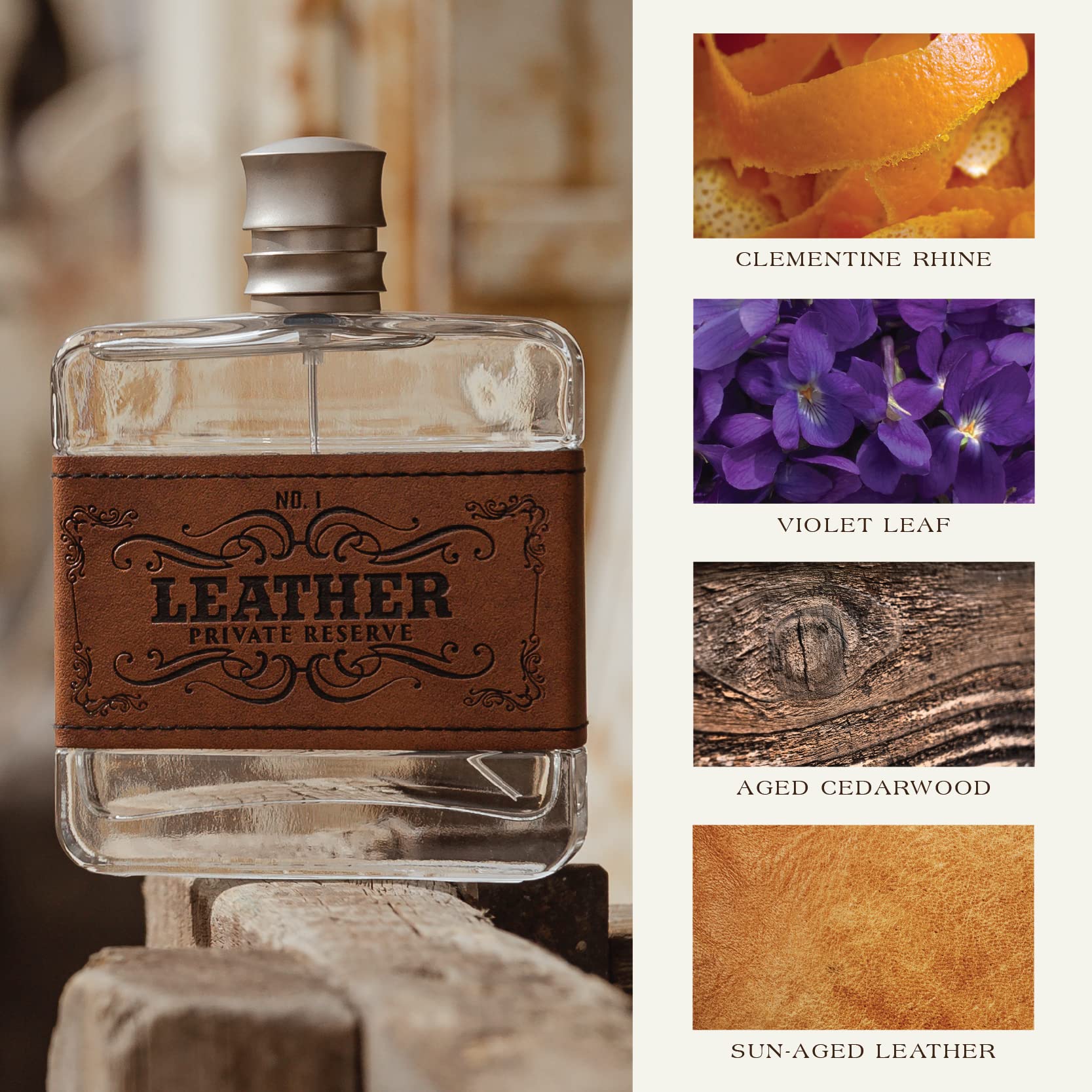 Tru Western Leather #1 Private Reserve Men's Cologne, 3.4 fl oz (100 ml) - Masculine, Woodsy, Leathery