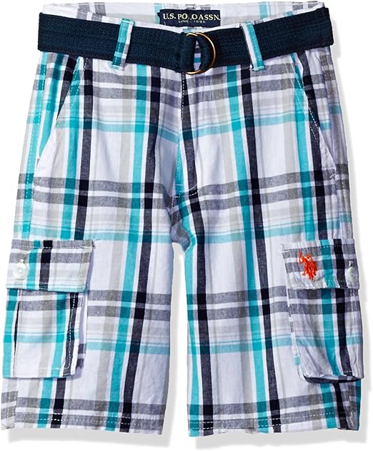plaid polo shorts