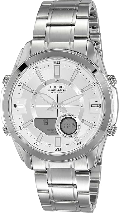 casio illuminator analog time set