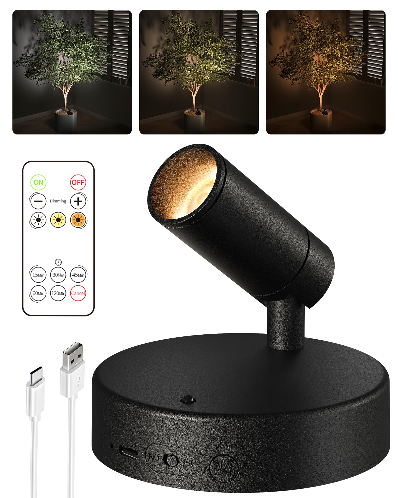 EZVALO Wireless LED Spotlights Indoor, 5500mAh