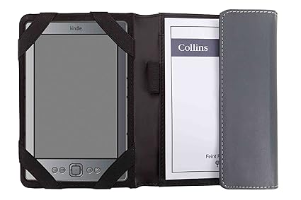 Collins ER001 Terminplaner Kindle Holder mit Notizblock, schwarz