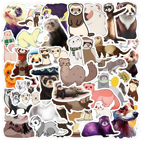 Adorable Ferret Knee High Socks - Unisex Casual Sports Socks With Animal Print