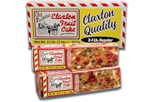Claxton Fruit Cake - 2-1 Lb. Regular Recipe - Each Cake Individually Wrapped For Freshness in our, Signature Claxton Carton