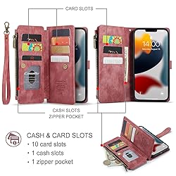 Lxisxcna iPhone 13 Pro Max 5G Wallet Case with Card