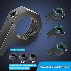 Nilight 90020B 2 Pack Mounting Bracket Kit LED Off