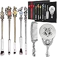 Potter Makeup Brushes Harry Gifts Comb Mirror with Gift Box for Eyeshadow Eyebrows Eyeliner Lips Concealer Contouring Highlighter Blending Wizard Wand Makeup Brushes Set