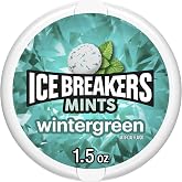 ICE BREAKERS Wintergreen Flavored Sugar Free Mints Puck, 1.5 oz