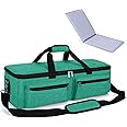 LUXJA Carrying Bag Compatible with Cricut Explore Air and Maker, Tote Bag Compatible with Cricut Explore Air, Silhouette Cameo 4 and Supplies (Bag Only), Dark Green