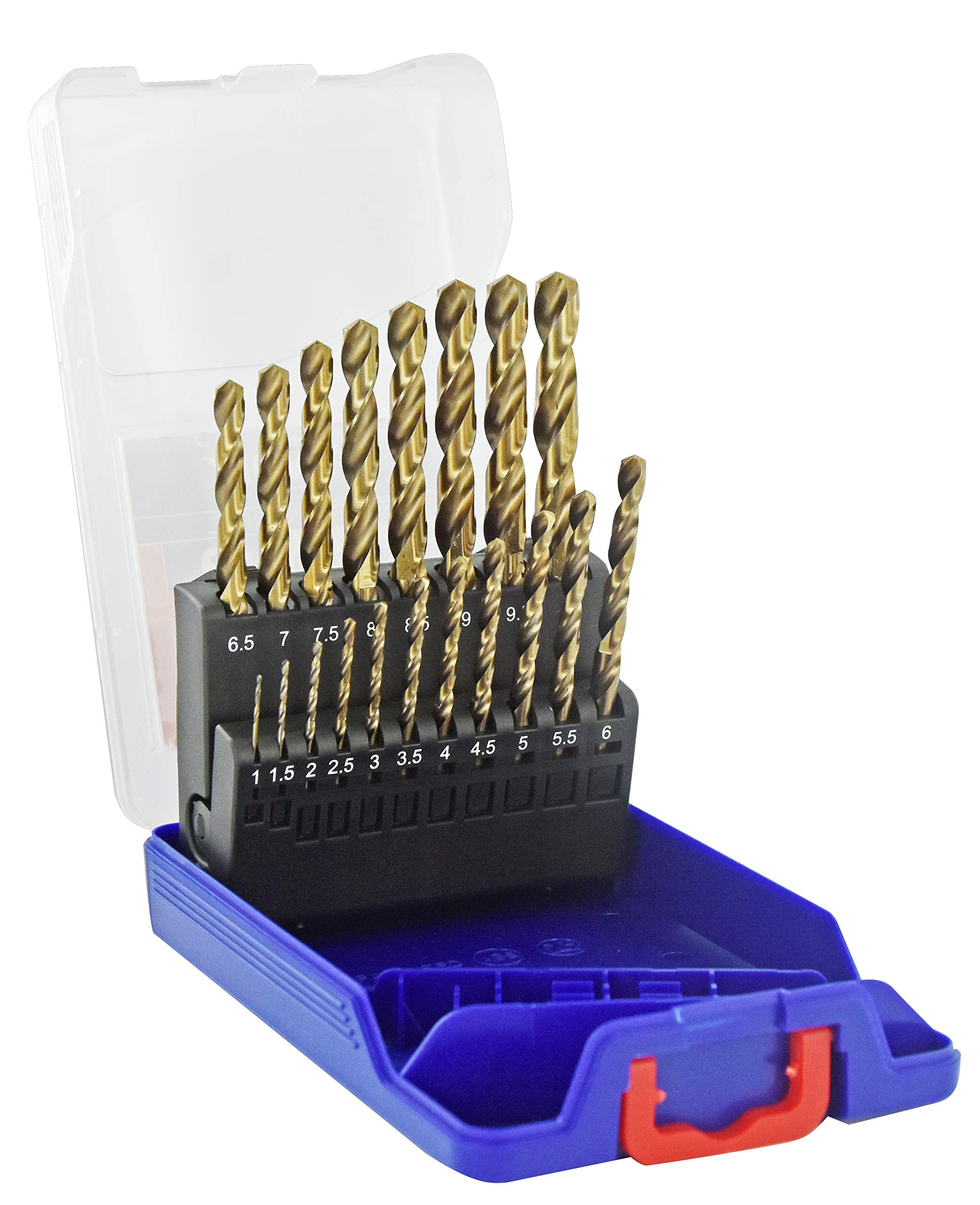 TIVOLY 11455070015 – Case E TC 19 HSS Metal Drill Bits E5 Ø 1>10 mm x1/2