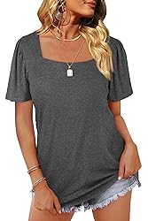 WIHOLL Plus Size Tops for Women Short Sleeve Summer