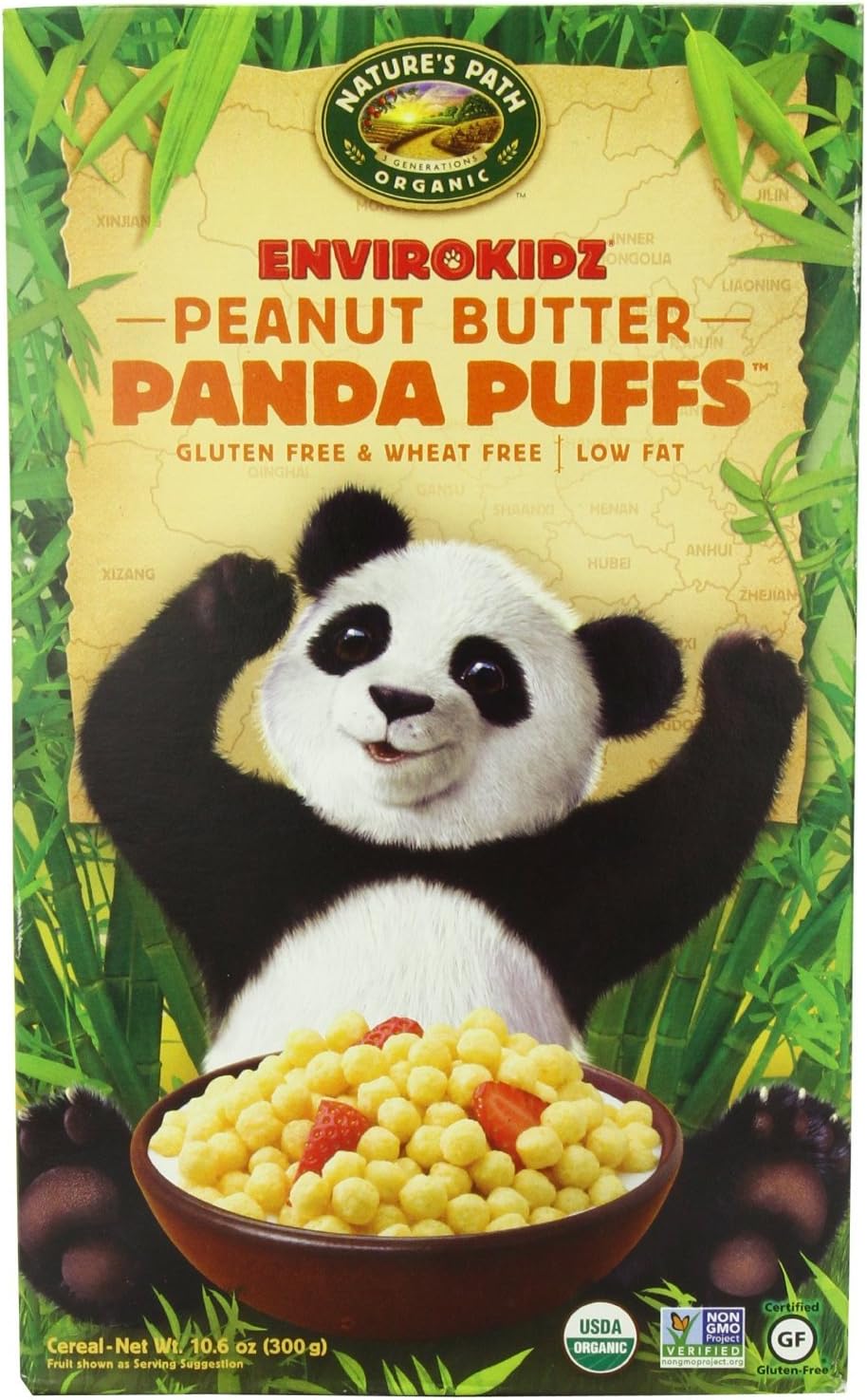 Envirokidz Organic Panda Puffs Gluten-Free 10.6 oz. (Pack of 12)12