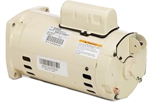 Pentair 355003S Almond 1 HP Single Phase Dual Speed Square Flange Motor Replacement, SuperFlo Inground Pool and Spa Pump