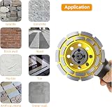 Ninehole 125mm Diamond Cup Wheel 22.23mm Bore Double Row Grinding Disc Stone view 4
