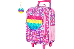 WZLVO Kids Luggage for Boys and Girls, Cute Dinosaur Unicorn Rolling Wheels Suitcase for Toddler Children