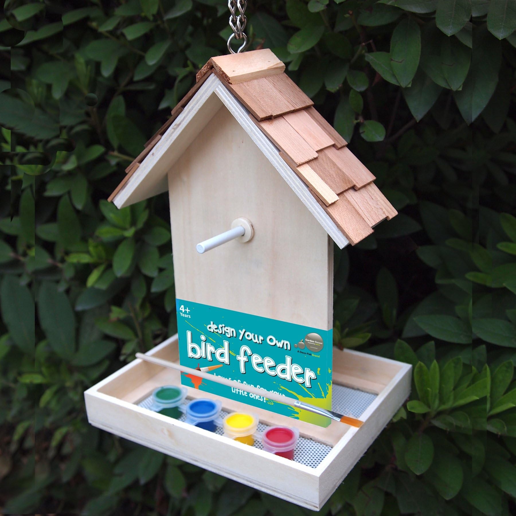 GARDEN BAZAAR HB-9078DYO Design Your Own Bird Feeder - Neutral