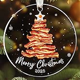 UMACVN Bacon Christmas Ornament - Bacon Ornaments for Christmas Tree, Food Ornaments - Bacon Gifts for Food Lovers - Acrylic Ornament 2025