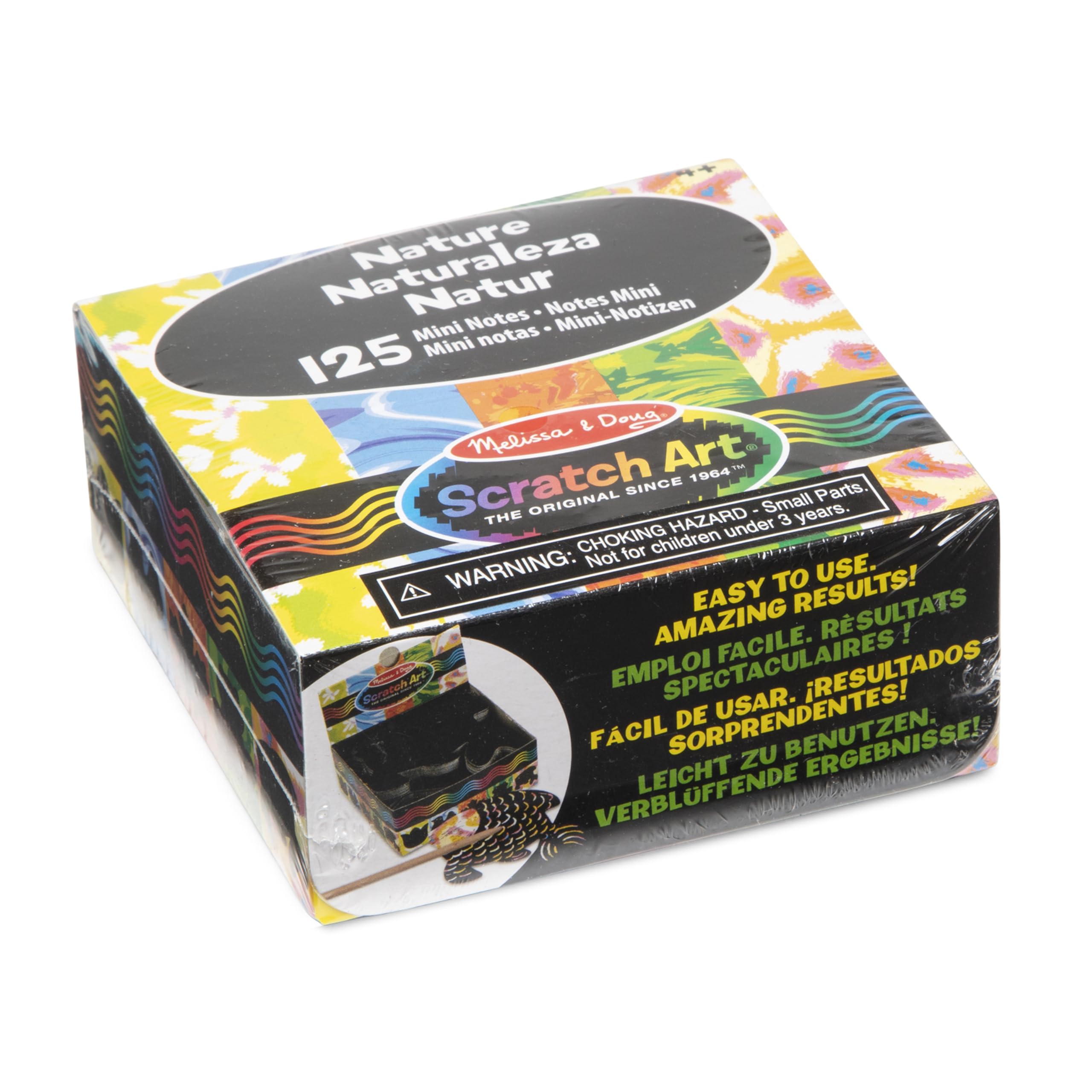 Melissa & Doug Nature Mini Notes, Scratch Art for Kids, Arts & Crafts for kids, Rainbow Scratch Art for Kids, 4+, Gift for Boy or Girl