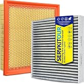 SERVKITOUR Cabin Engine Air Filter for 2011-2021 Grand Cherokee | Only for 3.6L/5.7L/6.4L, for Durango (2011-2025), 4861756AA, 68079487AA, Not for 3.0L/6.2L, Not for Grand Cherokee L