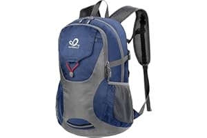WATERFLY Lightweight Packable Hiking Backpack: 30L Foldable Travel Daypack Ultralight Camping Day Pack for Woman Man
