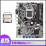 Lodokdre B75 BTC Mining Motherboard G16XX CPU LGA1155 8x PCIe USB3.0 DDR3 MSATA view 4