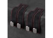 Amelity Car Hooks for Headrest, Car Seat Back Storage Hook for Headrest, Headrest Hooks for Purses and Bags, Car Hooks Leathe