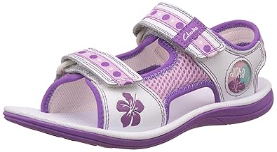 clarks sandals kids purple