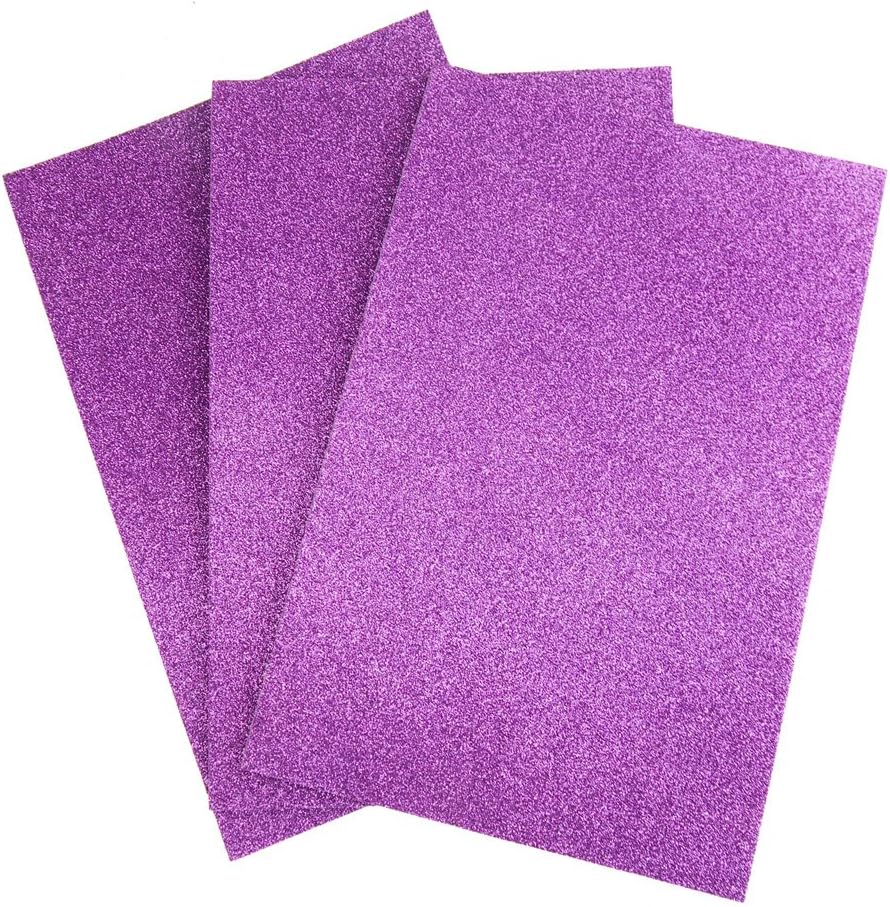 Homeford SelfAdhesive Glitter EVA Foam Sheet, 8Inch x 12