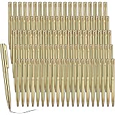 Telooco 100 Pcs Mini Gold Rotating Ballpoint Pen, 4 Inch Gold Mini Pens Bulk Small Short Black Ink Ballpoint Pens for Office School Notebook Notepads Writing Tool/Gift