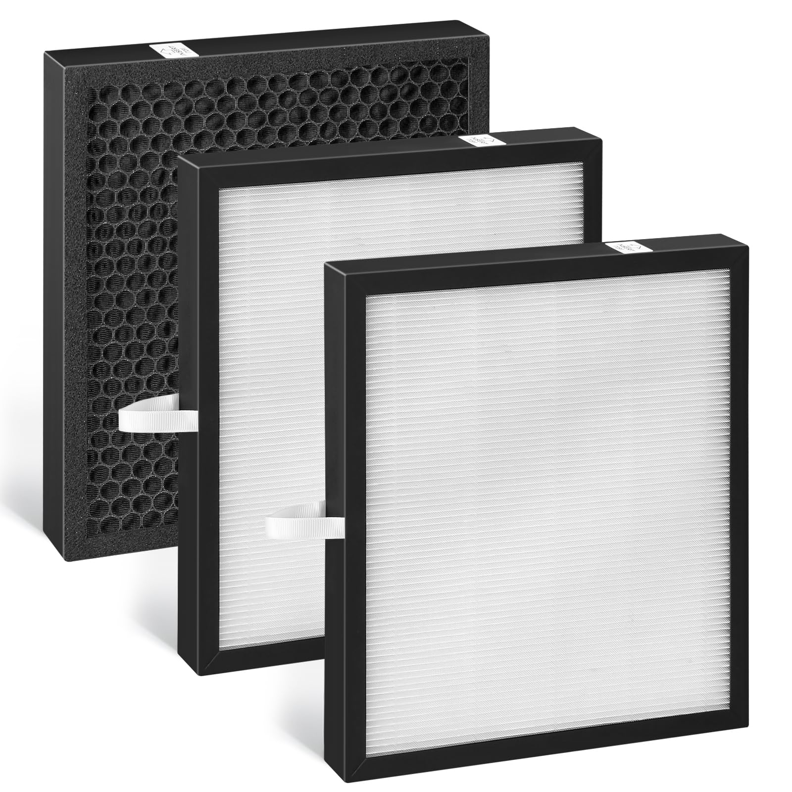 Photo 1 of 3pack KJ217 Replacement Filter Compatible with MOOKA KJ217 Smart Large Air Purifier 3-in-1 H13 True Hepa High-Efficiency Activated Carbon KJ217 Air Filter For Pets Dust Smoke Odor Dander Pollen