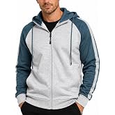 Wirltte Hoodies for Men Zip Up Hoodie Drawstring Casual Long Sleeve Pocket Hooded Sweatshirts