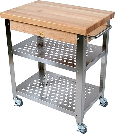 Amazon Com John Boos Stainless Steel Kitchen Cart With 30 By 20
