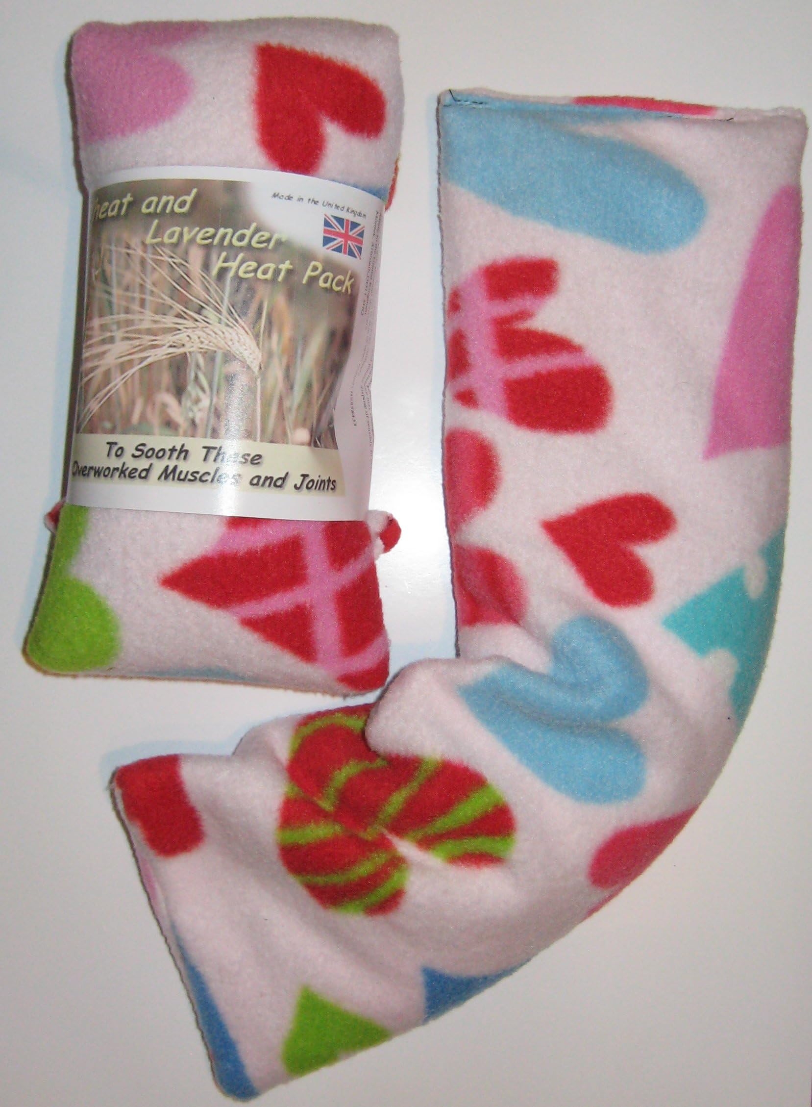 Wheat Warmer Microwavable Heat Cushion, for Neck and Body (Hearts)