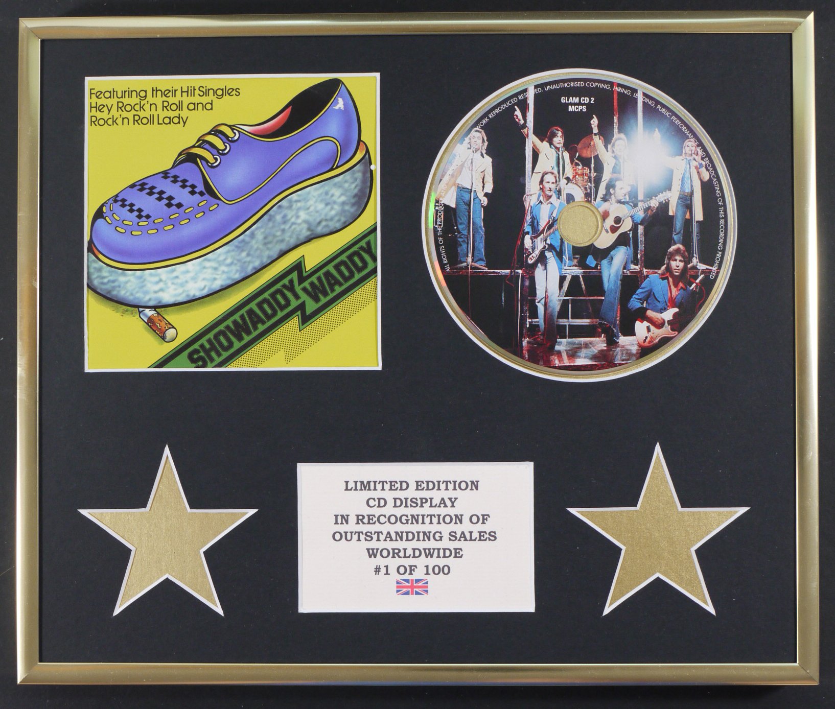 SHOWADDY WADDY/CD DISPLAY/LIMITED EDITION/COA/SHOWADDY WADDY