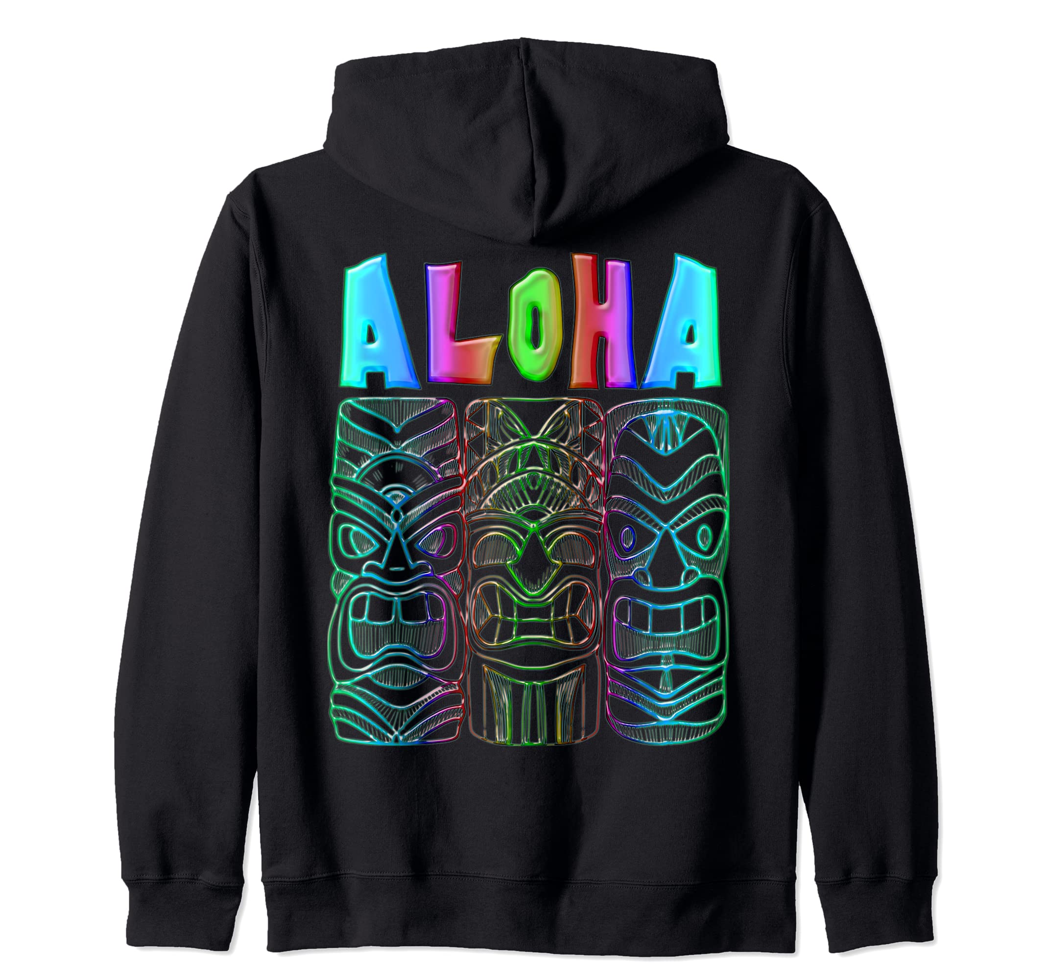 TIKI Ancestor God Figures - ALOHA 2 - Fan Fun Zip Hoodie