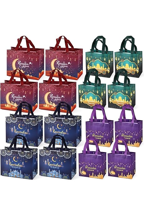 thumbnail image 2 of Colodeol 4 Pcs Extra Large Eid Mubarak Gift Bags, Ramadan Gift... 2 of 13