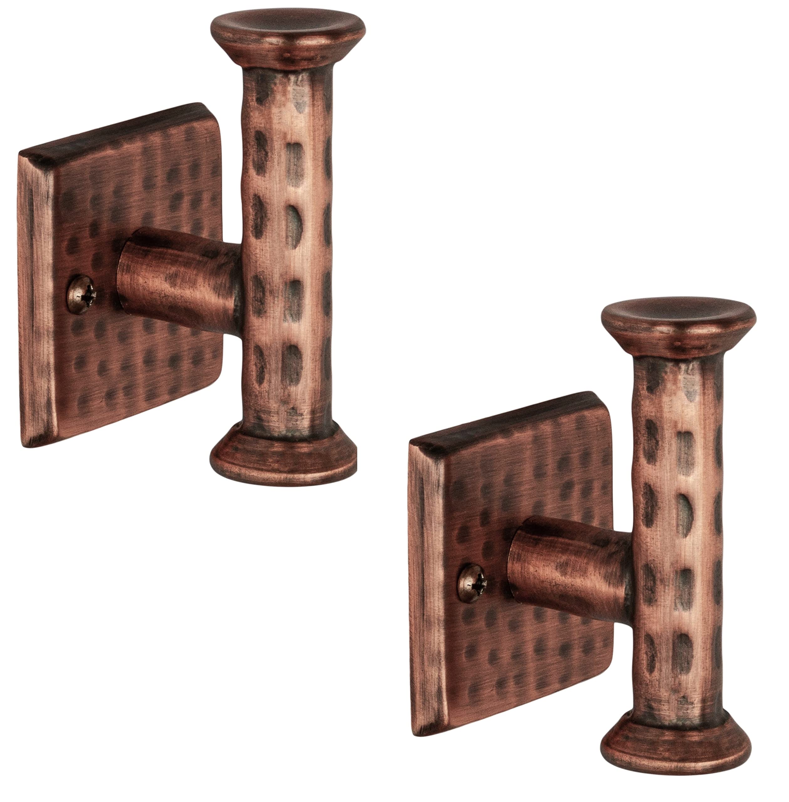 Photo 1 of Monarch Abode Bathroom Hand Towel Hook for Bathroom, Hooks for Towel, Towel Hanger for Bathroom, Hanger Wall Mounted, Set of 2, 3-inch Robe Hook, Antique Copper Finish