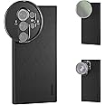 NEEWER S24 Ultra Case, Protective Faux Leather Phone Case with 17mm Lens Mounts & 67mm Filter Adapter for Video Recording, Compatible with MagSafe Charging Samsung Galaxy S24 Ultra, PA052 Black