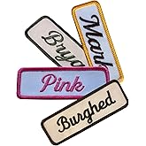 Custom Embroidered Name Patches &ndash; Personalized Iron-On, Sew-On &amp; Hook &amp; Loop Patches &ndash; Custom Text Patch &amp; Name Tags &ndash; Multiple Sizes &amp; Colors Available