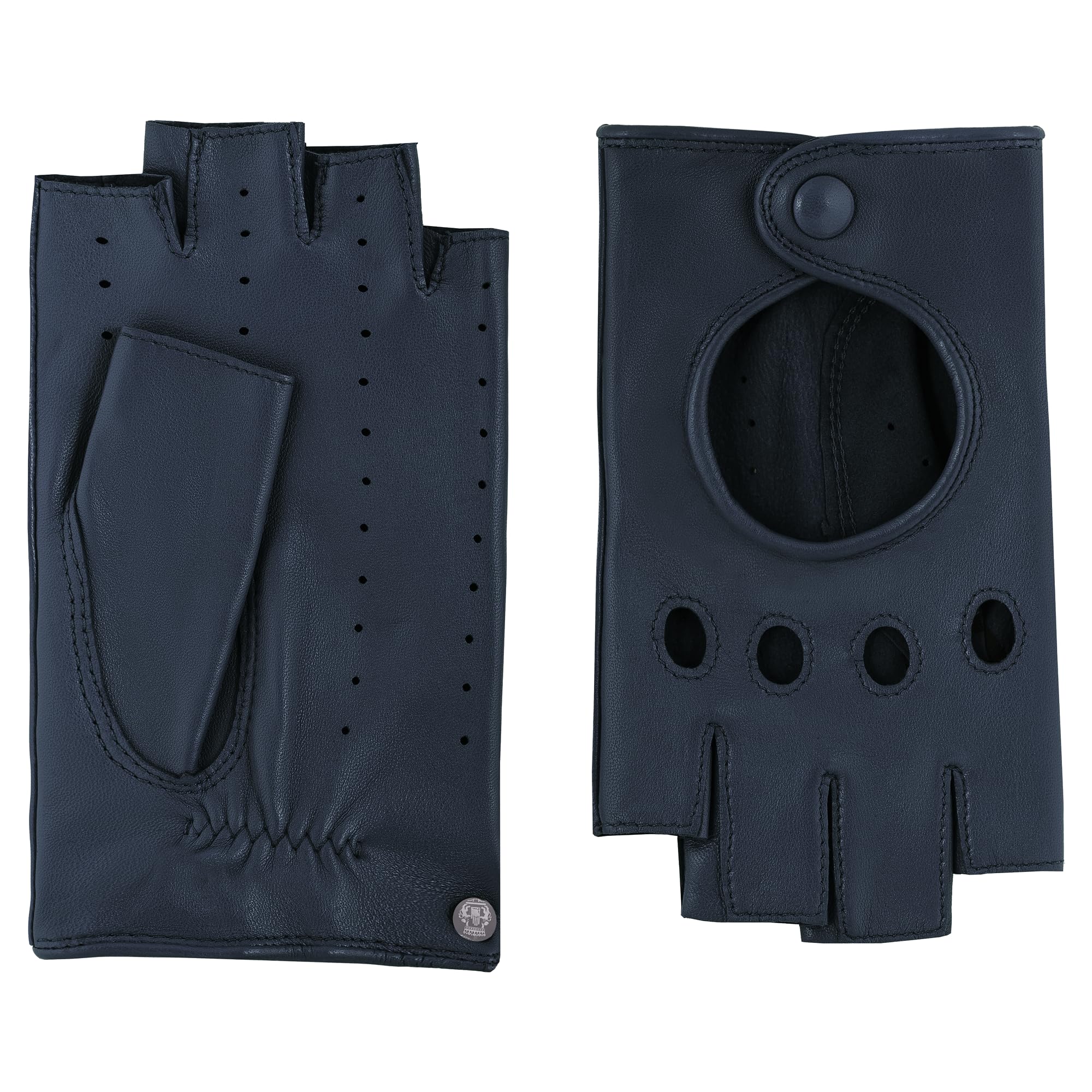 Roeckl Florence Motorist Gloves, Classic Navy, 6, Classic navy, 6